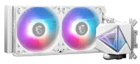 Система охлаждения жидкостная MSI MAG CORELIQUID I240 WHITE 2x ARGB Gen2 Fan, ARGB Gen2 Block, Color Box