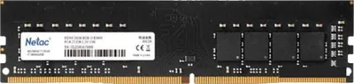 Оперативная память для компьютера 4Gb (1x4Gb) PC4-21300 2666MHz DDR4 DIMM CL19 Netac NTBSD4P26SP-04
