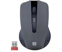 Мышь оптическая беспроводная Defender Accura MM-935, 3 кнопки + 1 колесо-кнопка, серая (52936)