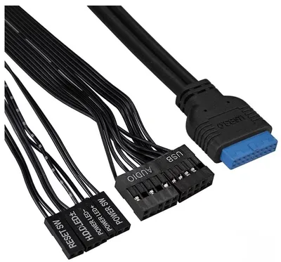 Exegate EX283075RUS Корпус Miditower ExeGate XP-333U Black, ATX, <без БП>, 1*USB+2*USB3.0, Audio