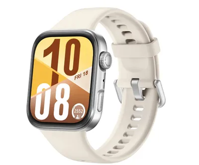 55020FAM - Смарт часы, Huawei, Watch Fit 4 SYA-B09, Дисплей 1,82" цветной AMOLED-экран, Разрешение 480 x 480, Водонепроницаемые (5 АТМ), (White) Белый