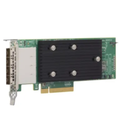 HBA адаптер Broadcom 9305-16E/ LSI SAS 9305-16E SGL (PCIe 3.0 and 12Gb/s, mini-SAS HD SFF8644 х4)