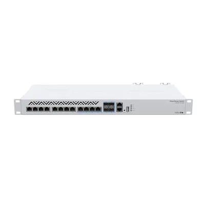 Коммутатор MikroTik Cloud Router Switch 312-4C+8XG-RM with 8 x 1G/2.5G/5G/10G RJ45 Ethernet LAN, 4x Combo ports (1G/2.5G/5G/10G RJ45  Ethernet LAN or 10G SFP+), 1x LAN port for management, RouterOS L5 or SwitchO