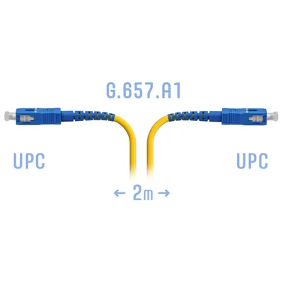 Патчкорд оптический B-Optix SC/UPC SM G.657.A1 2 метра