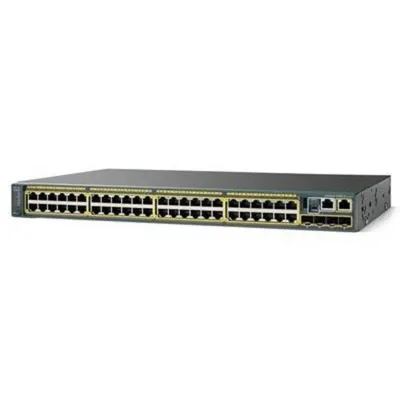 Коммутатор Cisco WS-C2960S-48FPS-L, Catalyst 2960S, 48 х 10/100/1000 with PoE (740W), 4 x 1G SFP, LAN Base Image