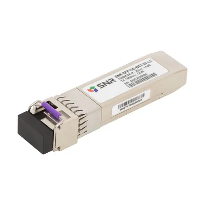 SNR SNR-SFP100-W53-20-LC Одноволоконный модуль, SFP WDM 100Base-FX, разъем LC, рабочая длина волны Tx/Rx: 1550/1310нм, дальность до 20км (14dB), с поддержкой функции DDM