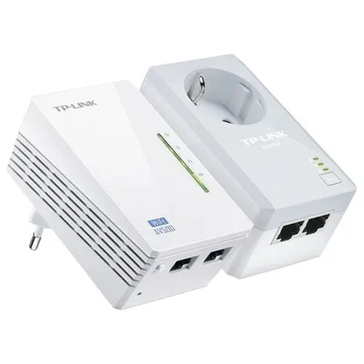 Адаптер Powerline TP-Link TL-WPA4226KIT, AV600, Wi-Fi, 2 порта