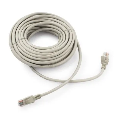 <004845> Кабель патч-корд .Patch cord кат.5e 15.0м, Cablexpert, многожильный, серый [PP12-15M]