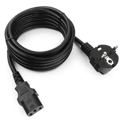 Cablexpert Кабель питания 3м, Schuko- C13, 3х1кв.мм, черный, с заземлением, пакет (PC-186-1-3M)