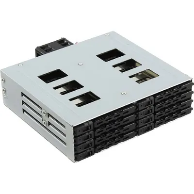 Корзина Procase L2-108-SATA3-BK, 8×SATA3/SAS, hotswap, 2×5.25"