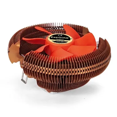 Кулер ExeGate EX286151RUS, 90мм, 80W, 3-pin, Al+Cu