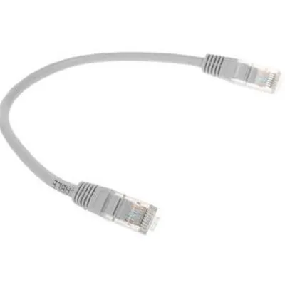Патч-корд медный UTP Cablexpert PP10-0.25M кат.5e, 0.25м, литой, многожильный (серый)