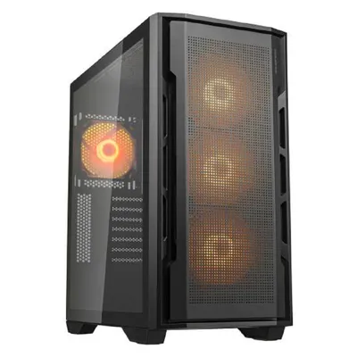 COUGAR Uniface X RGB V2 Black, 4x140mm ARGB PWM Fan, ARGB PWM Fan Hub, без БП, E-ATX / CGR-5C78B-X-RGB-V2