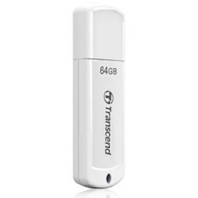 USB накопитель Transcend - Jetflash 370, USB Type A (USB 2.0), 64 ГБ, цвет белый, TS64GJF370