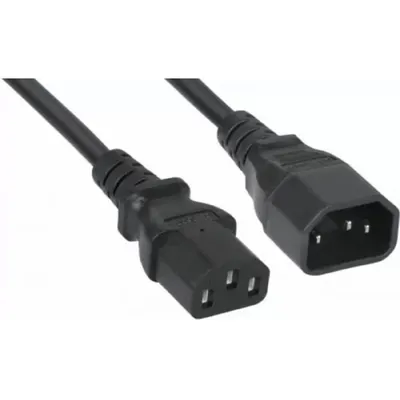 Filum  Кабель питания FL-PC-C13/C14-C3-3.0-BK ПВС-АП 3x1.5 С13 - C14, 220/250В, 10А, чёрный, 3м (974707)