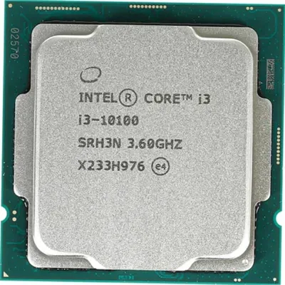 Процессор Intel Core i3 10100 OEM Socket 1200, 4-ядерный, 3600 МГц, Turbo: 4300 МГц, Intel UHD 630, 14 нм, 65 Вт, CM8070104291317SRH3N