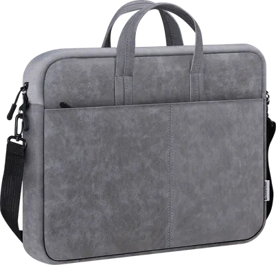 Сумка для ноутбука Defender 26088, 15.6", экокожа, серый