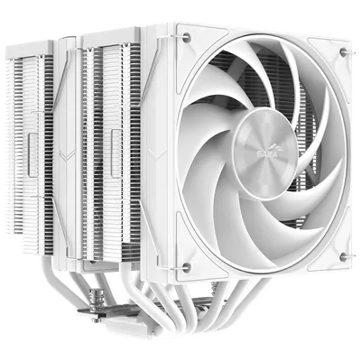 Кулер для процессора/ CPU Cooler SAMA A60W (265W, 4-pin PWM, 156.5mm, 6x6mm, 2x120mm, 78CFM, 29dBA, 2200RPM, S: 1851/1700/1200/115X, AM5/AM4, white)