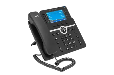 IP-телефон Flat-Phone B10: 20 SIP-аккаунтов, 2 порта 10/100/1000BASE-T (RJ-45), ЖК-дисплей, PoE, адаптер питания 220В