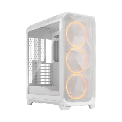 Корпус ПК без блока питания/ Case Fractal Design Meshify 3 RGB TG Clear Tint, Midi-Tower, 3x140mm ARGB, 2xUSB-A 3.2 + 1xUSB 3.2 Type-C E-ATX, ATX, mATX, mITX, White