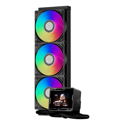 СО PCCooler GT360M ARGB Display BK, 360мм, 3×120мм, 300W, ARGB