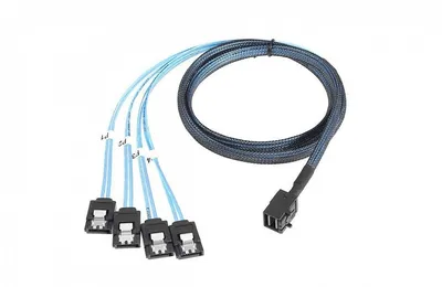 LSI Кабель/ CBL-SFF8643-SATASB-10M, 1 metre cable, SFF8643 to X4 SATA [L5-00221-001]