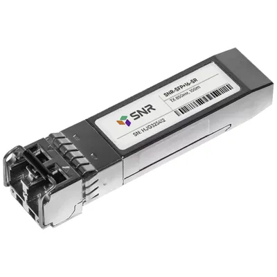 SNR SNR-SFP+16-SR Двухволоконный модуль, SFP+ 16GBASE-SR, MM, разъем LC duplex, рабочая длина волны 850нм, дальность до 100М (5dB).