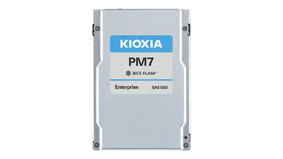 Серверный твердотельный накопитель/ KIOXIA SSD PM7-R, 7680GB, 2.5" 15mm, SAS 24G, TLC, R/W 4200/4100 MB/s, IOPs 720K/175K, TBW 14016, DWPD 1 (12 мес.)