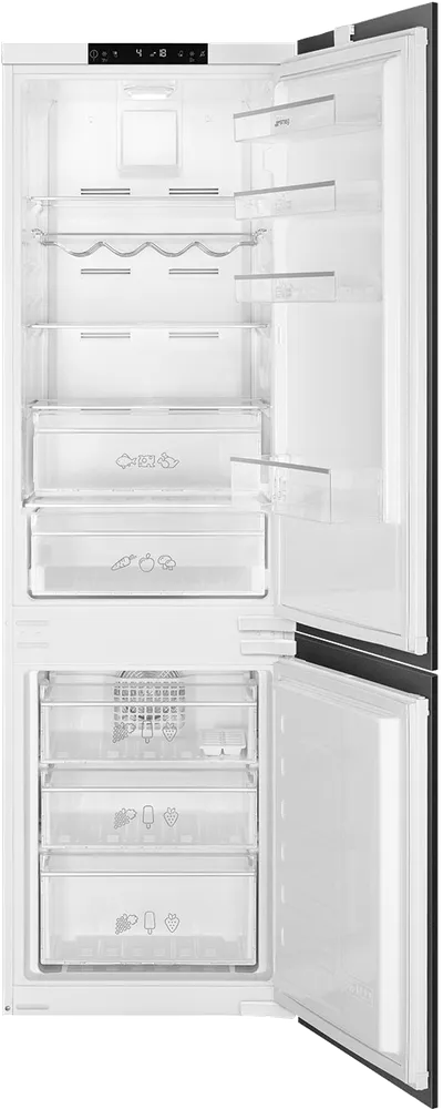 Холодильник SMEG C8175TNE, встраиваемый, No Frost, 185+69л