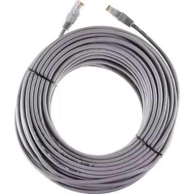 Патч-корд UTP кат.5e, 30м, RJ45, серый, TELECOM (NA102--30M)