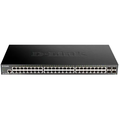 Коммутатор D-Link DGS-1250-52X/A1A, L2, 48×1GbE, 4×10G SFP+, 1U