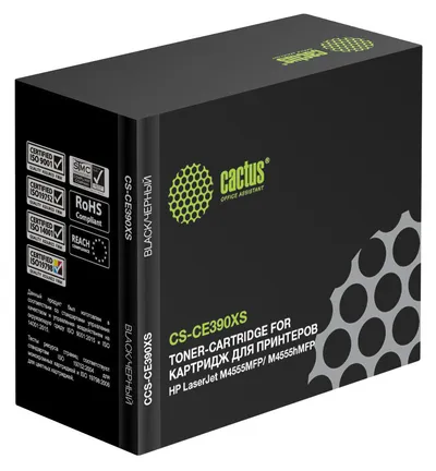 Картридж Cactus CS-CE390XS, черный, 24000 стр.