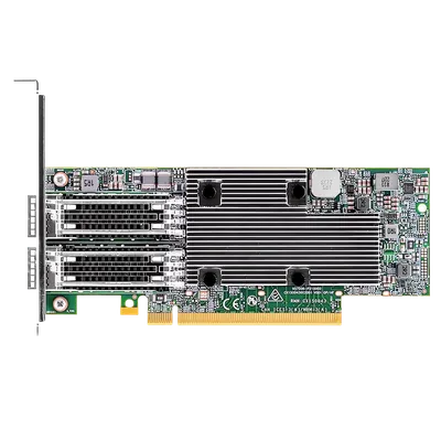 Broadcom NetXtreme P2100G (BCM957508-P2100G) 2x100GbE (100/50/25/10GbE), PCIe 4.0 x16, QSFP56, BCM57508, Ethernet Adapter, LP + FH brackets incl, BOX
