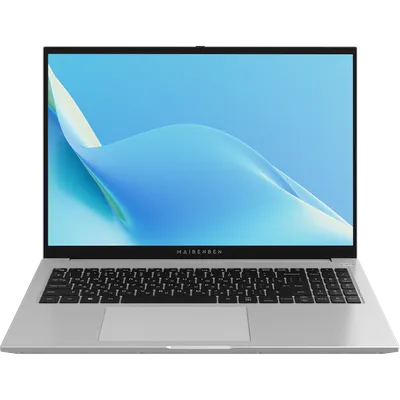 Ноутбук/ Maibenben M16B-R574UM 16"(1920x1200 IPS (60Hz))/AMD Ryzen 5 7430U(2.3Ghz)/16384Mb/512PCISSDGb/Int:AMD Radeon/Cam/BT/WiFi/55WHr/war 1y/1.89kg/Silver/Linux + Screen 60Hz, 16GB DDR4 ,2SODIMM