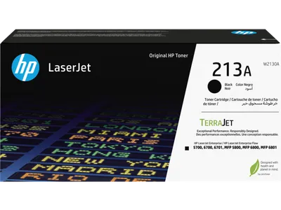 W2130A - 213A Blk Original LaserJet Toner Crtg for Color LaserJet Ent 5700/5800/6700/6800, up to 3500 pages