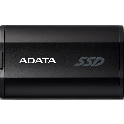 Твердотельный накопитель/ ADATA External SSD SD810, 4000GB, Type-C, USB 3.2 Gen2х2, up to R/W 2000/2000 MB/s, 72.7x44x12.2mm, Black (5 лет)