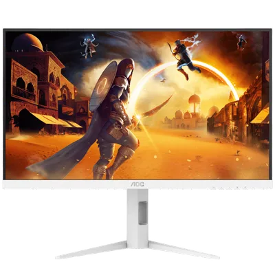 AOC Q27G4/WS 27" 2560x1440, IPS, 200Hz, 80M:1, 450cd, 0.3 ms, HDMI 2.0, DisplayPort 1.4, Height adj 130, pivot, VESA 100, 3Y, White/Silver