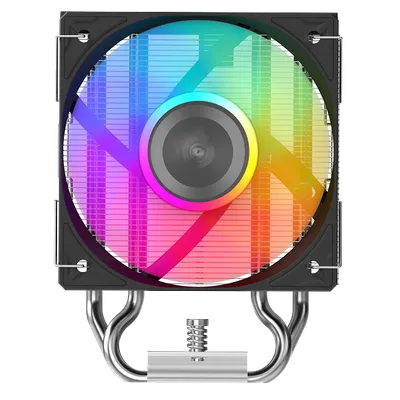 Кулер для процессора/ CPU Cooler SAMA X40L (200W, 4-pin PWM, 133.5mm, 4x6mm, ARGB, 1x100mm, 50.1CFM, 35.2dBA, 2600RPM, S: 1851/1700/1200/115X, AM5/AM4, silver)