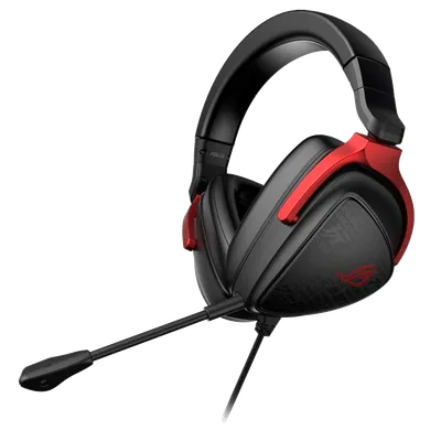 Гарнитура игровая проводная ASUS ROG Delta S Core чёрный/красный (2хJack 3.5mm, кабель 1.5м) (90YH03JC-B1UA00)