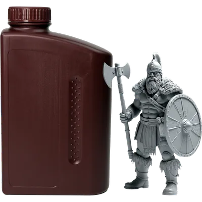 NV-3D-STD-RESIN-GREY Фотополимерная смола NV PRINT Standard Resin Grey для  3D  печати;  1 кг/бут