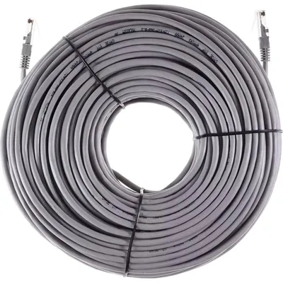 Патч-корд UTP кат.5e, 50м, RJ45, серый, TELECOM (NA102--50M)