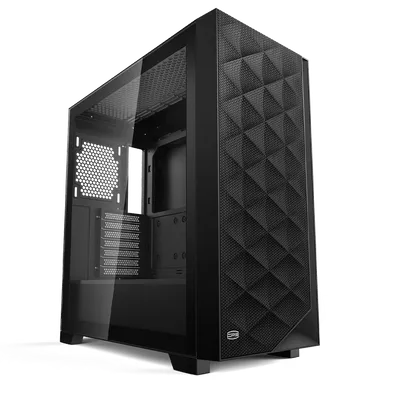 Корпус PCcooler C3D510 BK, Midi Tower, Mesh, без БП
