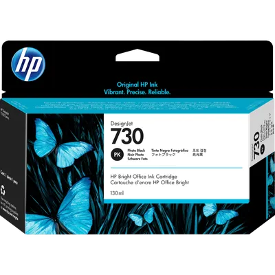 Картридж HP 730 Photo Black для DesignJet T1600/T1600dr/T1600PS/T1700/T1700dr/T2600PS/T2600dr 130 ml ( P2V67A )