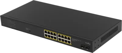 Коммутатор Cudy GS1020PS2, 16×1GbE PoE+, 2×SFP, 200W