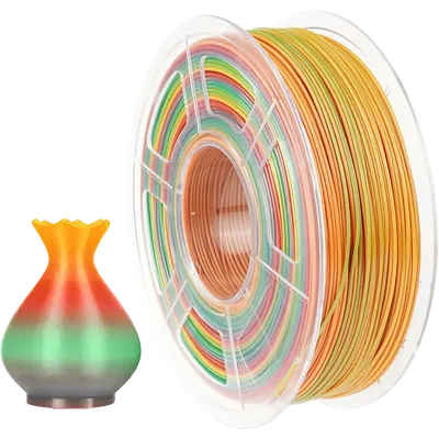 NV-3D-PETG-RAINBOW  Филамент NV PRINT PETG Rainbow Радужный для 3D печати диаметр 1.75мм     масса 1 кг