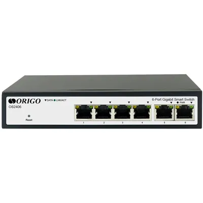 Коммутатор Origo OS2406/A1A, 6×1GbE, L2, настраиваемый