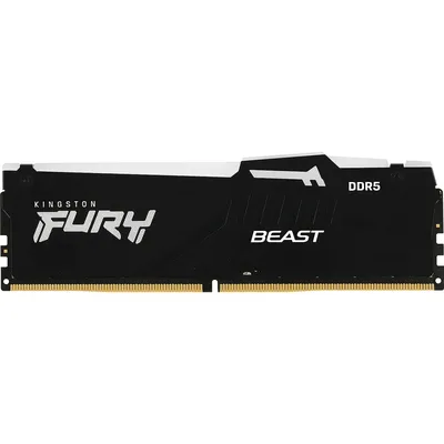 Память DDR5 8GB 5600MHz Kingston KF556C36BBEA-8 Fury Beast Black Expo RGB RTL Gaming PC5-44800 CL36 DIMM 288-pin 1.25В single rank с радиатором Ret