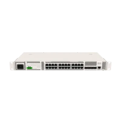 SNR SNR-S5210G-24TX-UPS Управляемый коммутатор уровня 2+, 24 порта 10/100/1000Base-T, 4 порта 1/10G SFP+, встроенный БП ~220V AC, разъем для АКБ 12V с возможностью заряда
