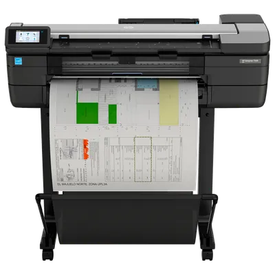МФУ широкоформатный HP Inc. - DesignJet T830, 24" (610 мм), A1, DesignJet, цветной струйный, RJ-45, Wi-Fi, 2400 x 1200dpi, цвет чёрный, F9A28D