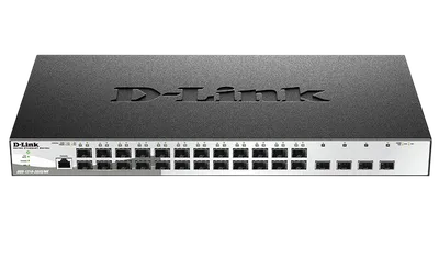 Коммутатор D-Link DGS-1210-28XS/ME/C1A, L2, 24×SFP, 4×10G SFP+
